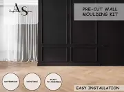 Ready-to-Assemble Wall Molding Kit: Pre-Cut Handmade Panels - Wall Trim 2-Kit