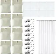 Tablecloth Weights for Outdoor Tables - 8X Heavy Duty Bottom Pergola Drapery Weighted Bags - Tough Sandbag, Holder Clip for Outdoor and Indoor Use