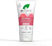 Dr Organic Guava Exfoliating Face Wash, Vitamin C, Brightening, Mens, Womens, Natural, Vegan, Cruelty-Free, Paraben & SLS-Free, Organic, 150ml, Packaging may vary