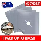4x/8x Stove Top Covers Reusable Non-stick Foil Gas Range Burner Protector Liner