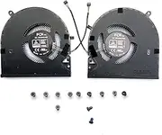 Bestparts New CPU+GPU Cooling Fan Replacement for Razer Blade 15" Advanced (2021) | RZ09-0409, Razer Blade 15" (2022) | RZ09-0421 DFS5K12304363E DFS5K22115572J 5V 0.5A with 12x Bottom Cover Screws