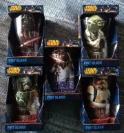 Star Wars Pint Glass Choose From Boba Fett, Yoda, Darth Vader, Storm Trooper New