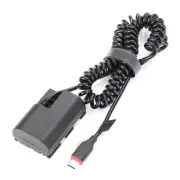 Type-C to LPE6 DR-E6 for DC Coupler Dummy Battery Camera Power Cable for 60D 70D