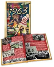 1963 MiniBook: Great Birthday or Anniversary Gift