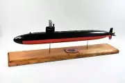USS Phoenix (SSN-702) Flt I Submarine Model,Navy,Scale Model,Mahogany,20 inch,LA
