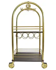 Godinger Bellhop Luggage Bar Cart