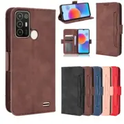 For ZTE Blade A52 Shockproof Separable Card Slot Leather Stand Wallet Case Cover
