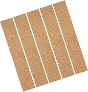TEHAUX 5pcs Self-Adhesive Unfinished Cork Board Strips Office Memo Board Wall Sticker Natural Cork Strip Bulletin Bar for Home
