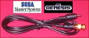 6Ft RCA Cable & GOLD RF Coax TV Adapter for Sega Master System & Sega Genesis 1