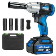 Cordless Impact Wrench, 2 IN 1 Screwdriver Head, 21V electric power wrench, 4...