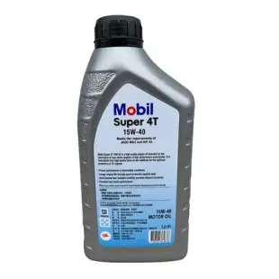 Mobil美孚 Super 4T 15W40機車引擎機油-1L共12瓶【免運直出】