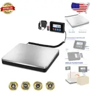 Digital Shipping Scale - 440lb x 10g Stainless Steel Platform with Tare Function