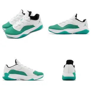 【NIKE 耐吉】Wmns Air Jordan 11 CMFT Low 女鞋 男鞋 白 綠 New Emerald 低筒(DV2629-103)