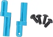 2 PCS Aluminum Alloy Battery Mount Plate, Aluminum Alloy RC Battery Retaining Post for 1/10 RC Car Upgrade Replacement Parts Blue