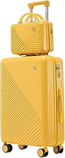 [Ｗoowayo] Carry On Luggages Suitcase 24inch Suitcase with Duffel, ABS Lightweight Universal Wheel Suitcases for Women Men Luggage Suitcases (A 24in)