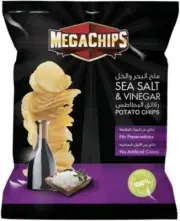 21 Pack X Mega Potato Chips Salt & Vinegar Flavor ( 14 Gram)