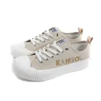 在飛比找ETMall東森購物網優惠-KANGOL 休閒鞋 帆布鞋 女鞋 卡其色 刺繡立體LOGO