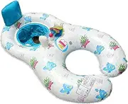 Swimming Floaty Inflatable Pool Float with Removable Awning Floating Unique Design Swimming Ring Lounge Raft Floaties for Kids Adult Ergonomic LWX