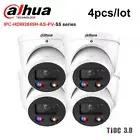 4pcs Dahua 4K 8MP IPC-HDW3849H-AS-PV-S5 Full-Color 2-Way Audio TiOC 3 PoE Camera