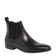 MATTEO BLACK LEATHER BOOTS
