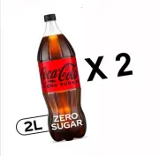 Coca Cola Zero Sugar Soda 2 Liter 2 PACK