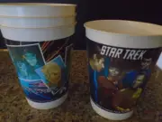 4 New 1991 unused Star Trek 25th Ann 7-11 Slurpee Glasses Cups ID:92732