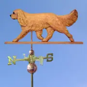 Cavalier King Charles Spaniel Hand Carved Hand Painted Basswood Dog Weatherva...