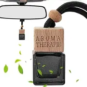 Car Air Freshener Pendant - 8ml Diffuser Bottle Refillable Glass Perfume Pendant,Oil Diffuser with String Fragrance Air Freshener for Home & Car