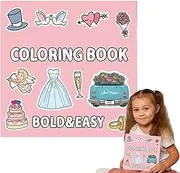 Wedding Activity Book for Kids, Wedding Coloring Book for Kids | 40 Sheets Wedding Theme Coloring Sheets,Happy Wedding Reception Set for Boys and Girls Couples
