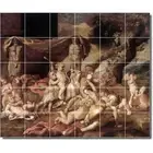 Nicholas Poussin Mythology Tile Mural PT06753. 72 x 60 (30) 12x12 tiles