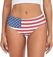 [PBJCKAH] Soft Underwear Women Briefs Flag Colored Breathable Ladies Hipster Panties XS-XXL