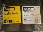 Scotch 665 Permanent Double-Coated Sided Tape 3/4 x 1296" (36YD) 1 Roll - BN