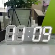 3D LED Digital Clock Luminous Fashion Wall Clock Multifunctional Creative USB