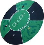 Large Round Texas Hold'em Rubber Mat Tablecloth Table Mat Table Mat Table Mat Multi-Functional | Large Round Texas Holder Rubber Mat Tablecloth Table Mat | Playing Card Mat | Tabletop Gamiing Mat