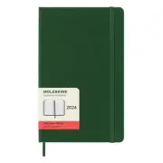 NEW Moleskine 2024 Daily Diary/Planner Hard Cover Large Myrtle Green