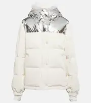[Yves Salomon] Yves Salomon Shearling-trimmed down jacket AU 18 multicoloured