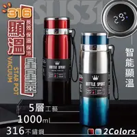 在飛比找COCORO Life優惠-316顯溫大容量長效保溫壺1000ML