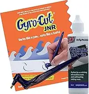 Genuine Gyro-Cut® Starter Set - Cutting Tool with Sticky Mat Adhesive - Rotating Standard Cut Paper Blade - Stencil Making and Scrapbooking - Compatible with CRICUT