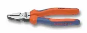 KNIPEX 02 02 180 High Leverage Combination Pliers black atramentized with multi-