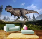 3D Dinosaur Grass ZHUA1028 Wallpaper Wall Murals Removable Self-adhesive Zoe