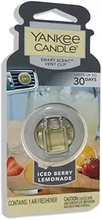 Yankee Candle Smart Car Vent Clip Air Freshener that Last up 30 days (Iced Berry Lemonade, 1 Pack)