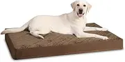 NUPIDA Orthopedic XL Dog Beds Large Sized Waterproof with Removable Washable Cover and Non-Slip Bottom, Quilting Dog Bed for Crate, 41x27 Inch, Brown