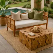 Venus Mahogany Rattan Daybed