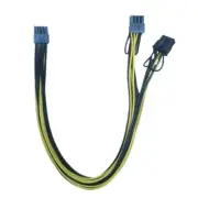 CPU 8Pin Male to Double6+2Pin Graphics Adapter Power Cord 18AWG Copper Wire