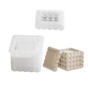 Epoxy Resin Mold Jewelry Box Molds Cube Storage Container Moulds for Making Jar
