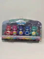 NEW In Package Care Bears 3 Inch Collectible Figure Set 2015 Rare Poseable Arms