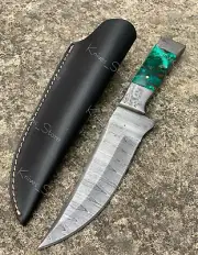 Fixed blade Russian knife, personalized knife, Yakut knife, hand forged knife