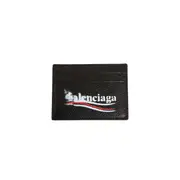 [BALENCIAGA] Porta carte in pelle di vitello granulata Black