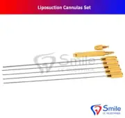 Liposuction Cannulas Set of 5 with Handle And Adapter For Abdomen Fat Transfer