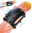 Electric Penis Extender Stretcher Sleeve Penis Enhancer Enlarger Ring Men Bigger